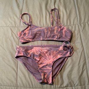 Purple Bikin with designs on it!